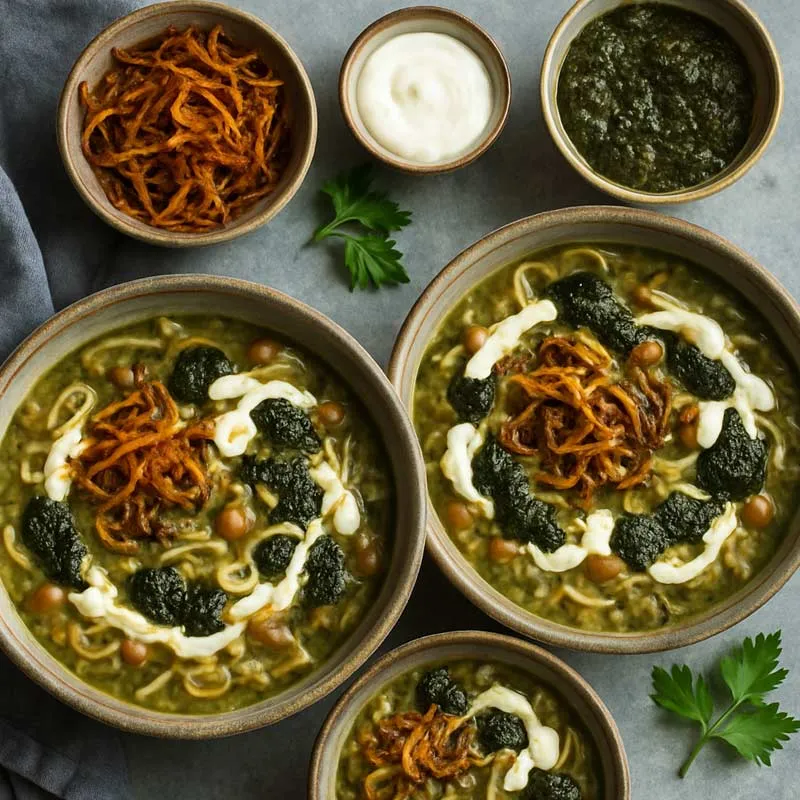 طرز تهیه آش رشته مجلسی | آموزش مرحله به مرحله مخصوص 5 نفر 4 دستور پخت آش رشته مرحله به مرحله