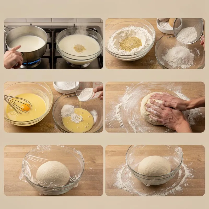 آموزش گام به گام طرز تهیه نان همبرگر خانگی