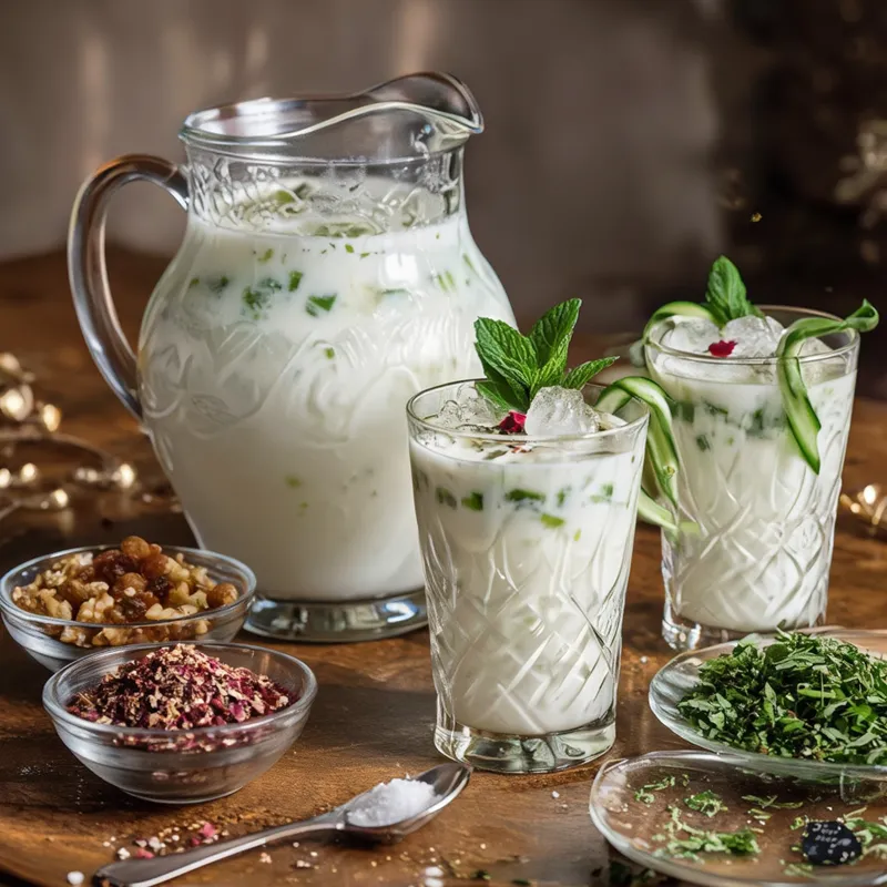 طرز تهیه آب دوغ خیار