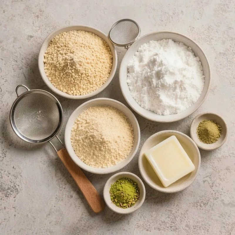 مواد لازم برای طرز تهیه شیرینی نخودچی 