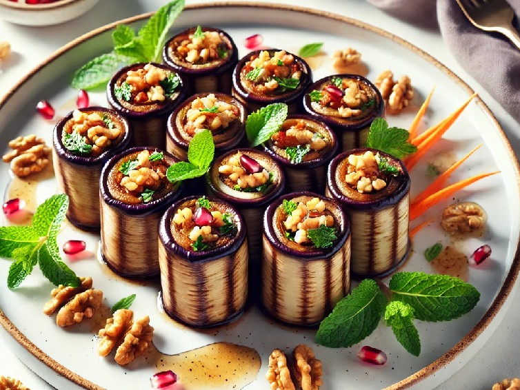 طرز تهیه بادریجانی رول بادمجان گرجستان