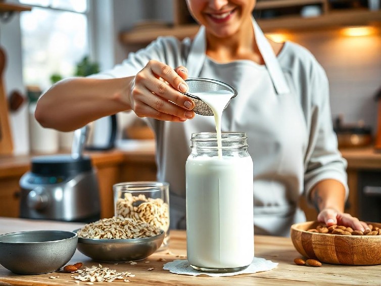 چگونه در خانه شیر گیاهی درست کنم؟