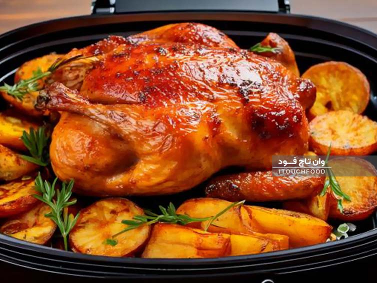 طرز تهیه مرغ بریان با هواپز آسان و سریع