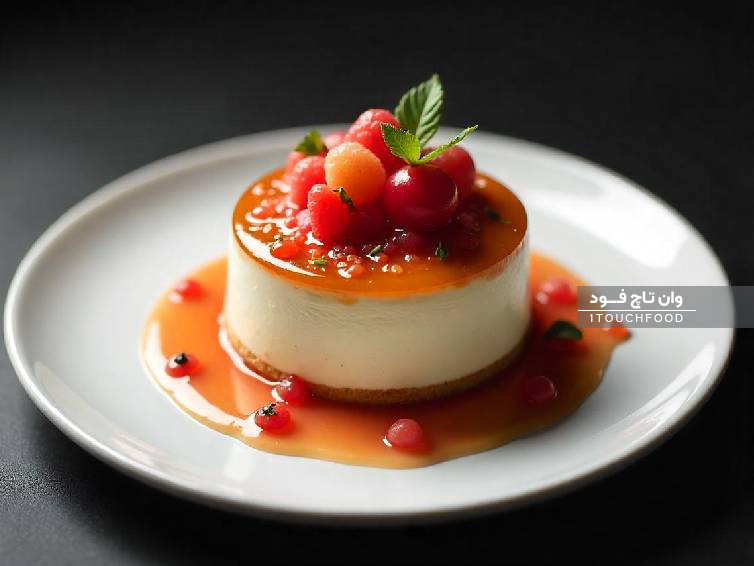 مراحل تهیه سس ژله‌ای روی کیک