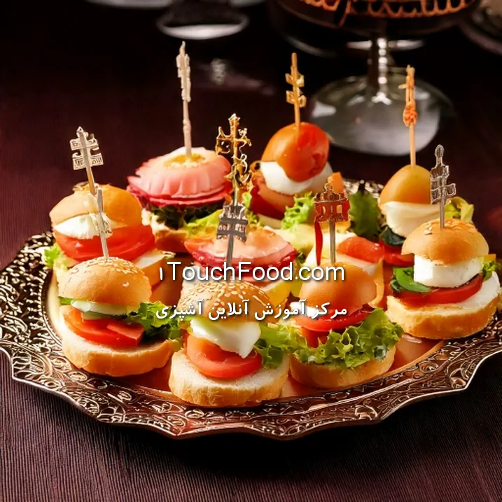 چیدمان میز فینگرفود و سینی آن