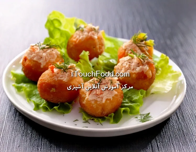 فینگرفود توپک توپک تن ماهی و سیب‌زمینی