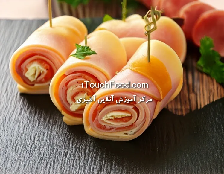 فینگرفود رول ژامبون و پنیر