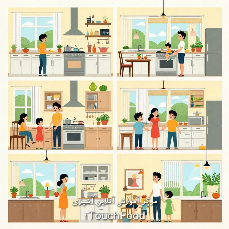 اصول چیدمان آشپزخانه: کلید نظم، زیبایی و کارایی در فضای آشپزی 7 راهنمای کاربردی برای اجرای اصول چیدمان آشپزخانه در خانه شما
