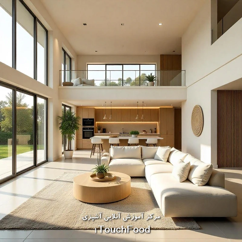 چگونگی طراحی خانه با فضای باز! آموزش کامل حرفه ای