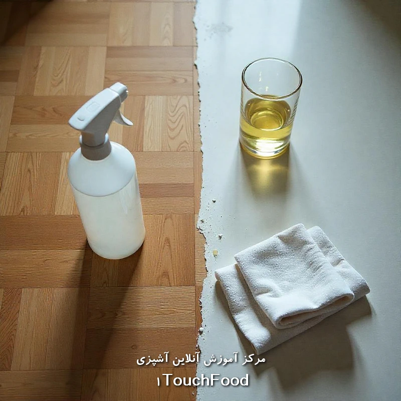 بهترین روشها برای تمیز کردن کفپوش پارکت، آموزش کامل 2 استفاده از دستمال مرطوب