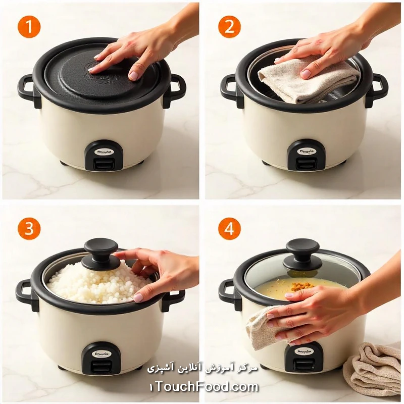 مقایسه مدل‌های مختلف پلوپز از نظر سهولت تمیزکاری