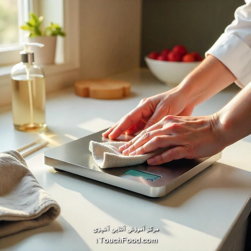 تمیز کردن ترازوی آشپزخانه چگونه درست و اصولی است؟ آموزش جامع 3 فواید تمیز کردن منظم ترازوی آشپزخانه