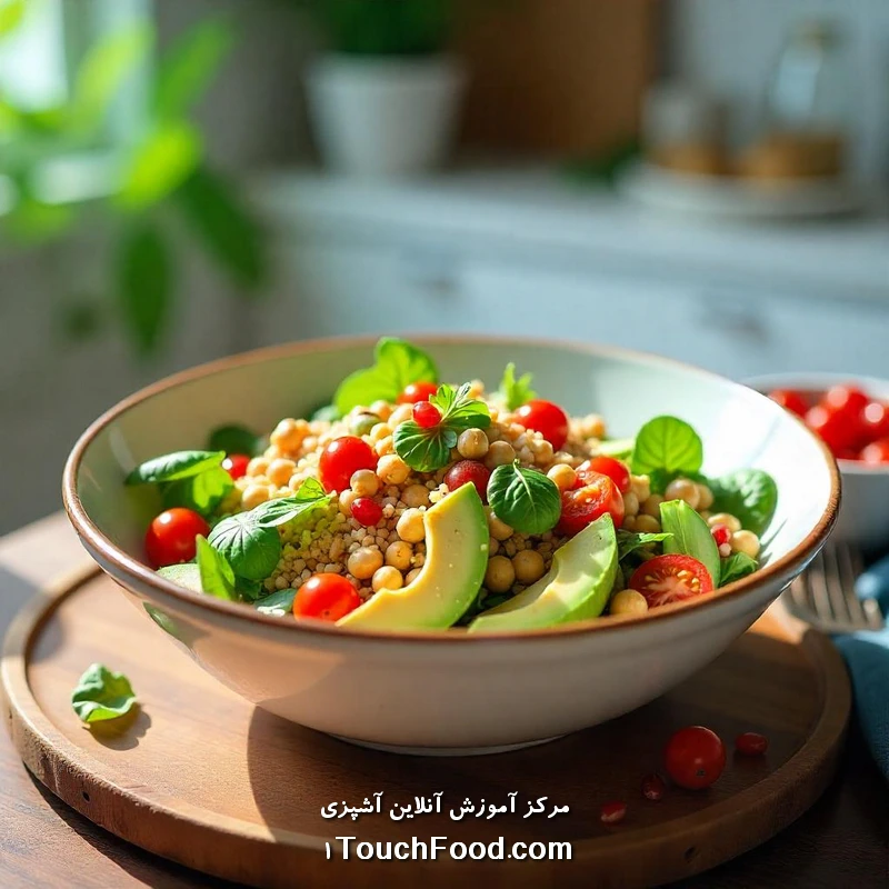 طرز تهیه بهترین سالادهای وگان | سالم، ساده و خوشمزه و رژیمی 8 مقایسه سالادهای وگان با سالادهای غیروگان: کدام بهتر است؟