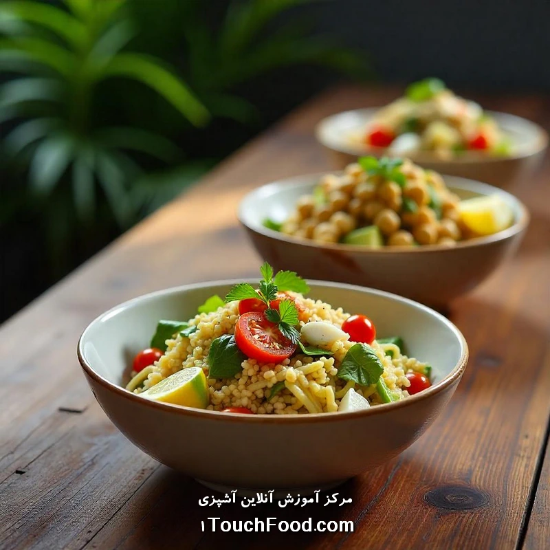 طرز تهیه بهترین سالادهای وگان | سالم، ساده و خوشمزه و رژیمی 2 تعریف سالادهای وگان: چیست و چرا اهمیت دارد؟