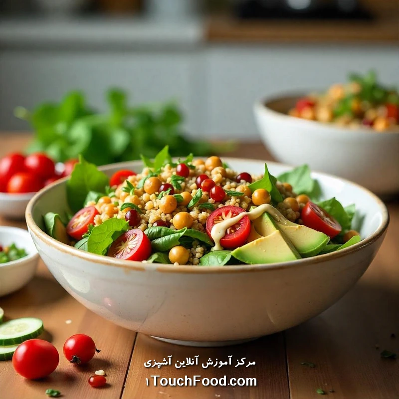 سالادهای وگان: راهنمای جامع برای یک رژیم سالم و خوشمزه
