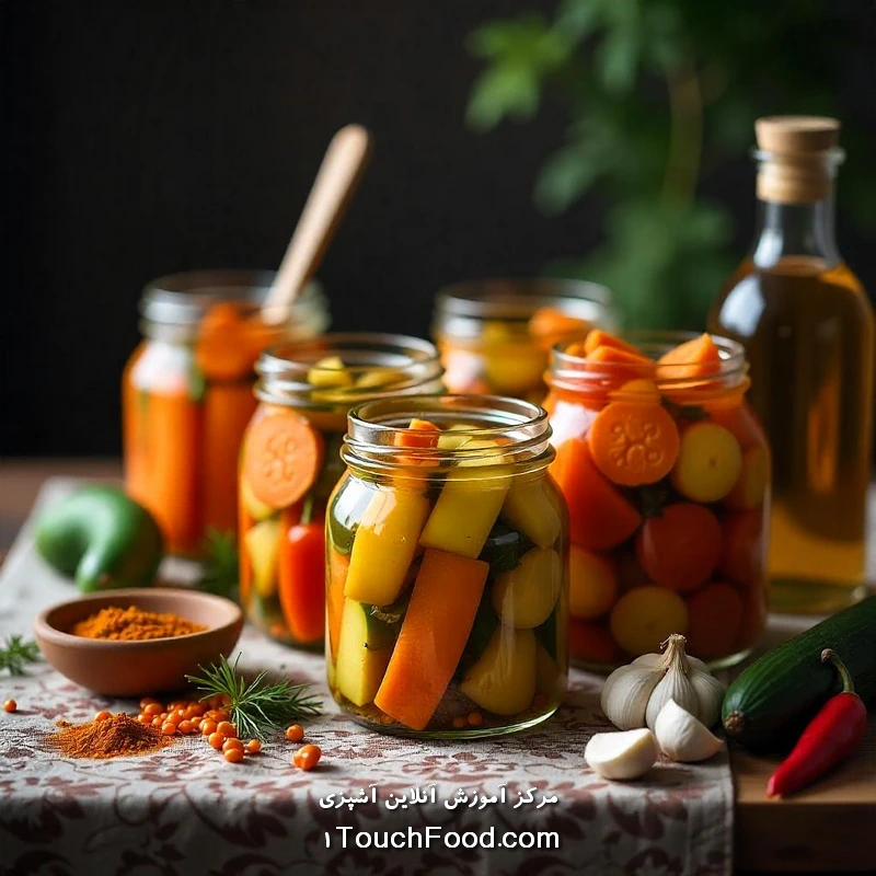 طرز تهیه انواع ترشی: راهنمای جامع برای عاشقان طعم‌های ترش و خوشمزه
