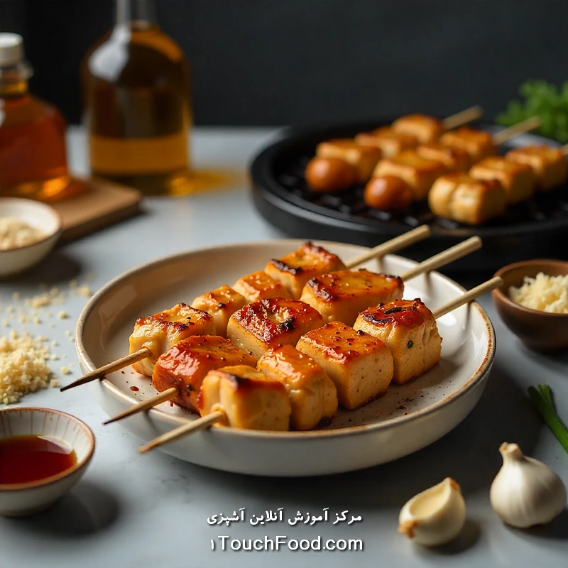 Pollo a la parrilla con azafrán Majlesi