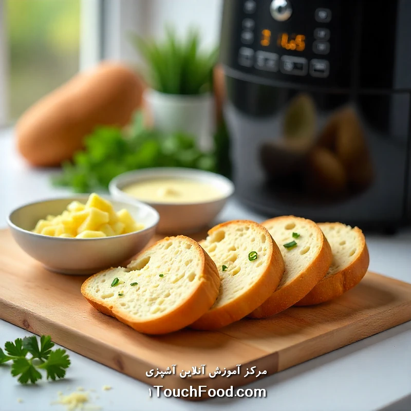 Pasos para hacer pan de ajo con una olla de aire