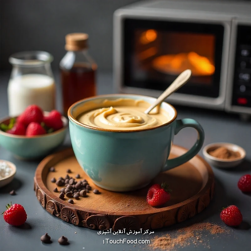 آموزش ساده کیک فنجانی بدون فر