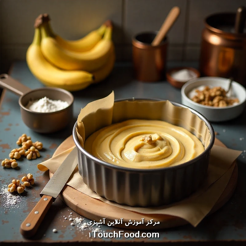 طرز تهیه کیک موز و گردو خانگی خوشمزه و ساده در 50 دقیقه 3 نکات کلیدی برای تهیه کیک موز و گردو