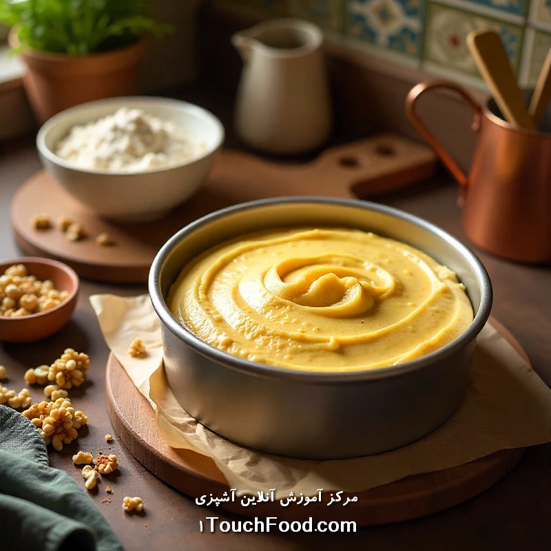 آموزش کیک موز و گردو خانگی و فوری