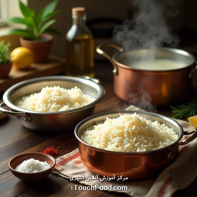 روش‌های پخت برنج بدون چسبندگی: راهنمای جامع برای آشپزی ایرانی