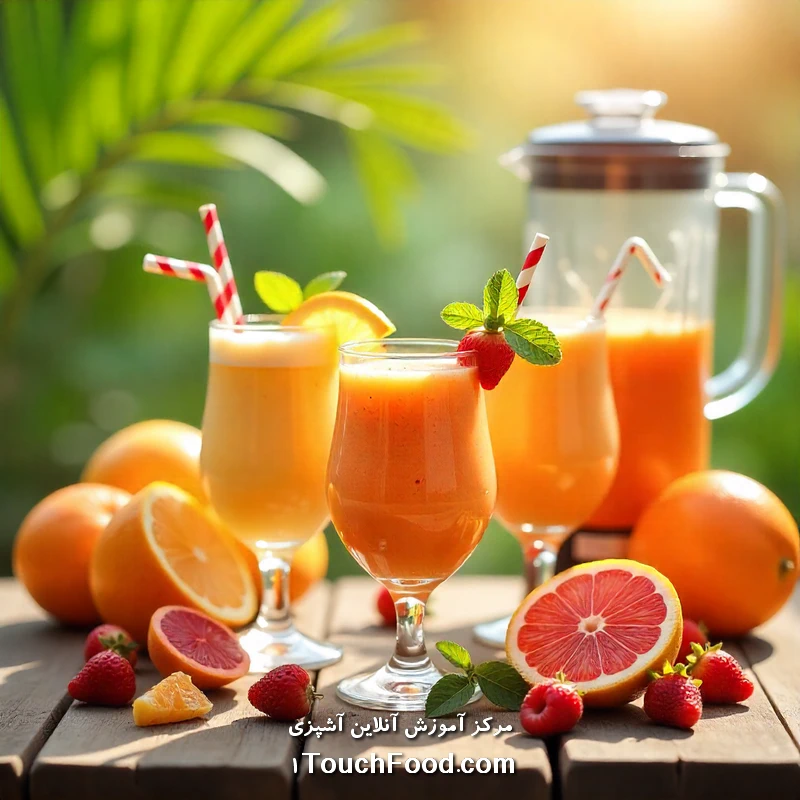 اسموتی هویج و پرتقال