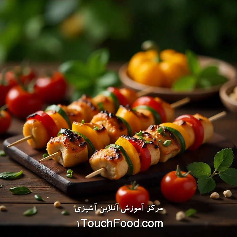 طرز تهیه انواع جوجه کباب سبزیجات | 22 مدل خوشمزه و سالم در خانه 5 جوجه کباب سبزیجات با طعم کاریبو