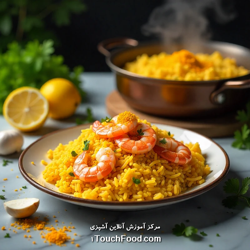 طرز تهیه انواع غذاهای دریایی خوشمزه و آسان در خانه 5 غذای دریایی با برنج: دستور پخت میگو پلو