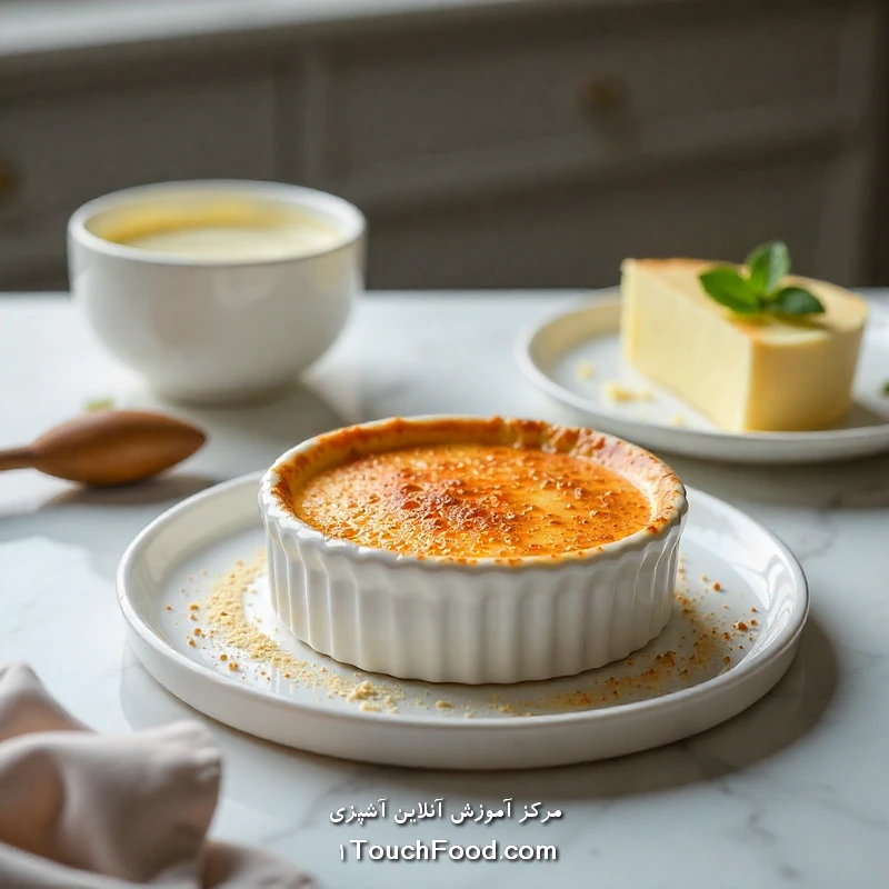 طرز تهیه انواع غذاهای فرانسوی: سفری به قلب آشپزی فرانسوی 6 کرم بروله (Crème Brûlée)