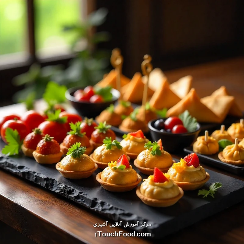 طرز تهیه انواع فینگر فود: راهنمای جامع مهمانیها و دورهمیها 4 انواع فینگر فود: گزینههای سرد و شیرین