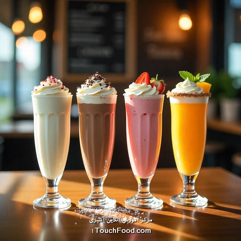 دستور تهیه های متنوع برای میلک شیک کافی شاپی