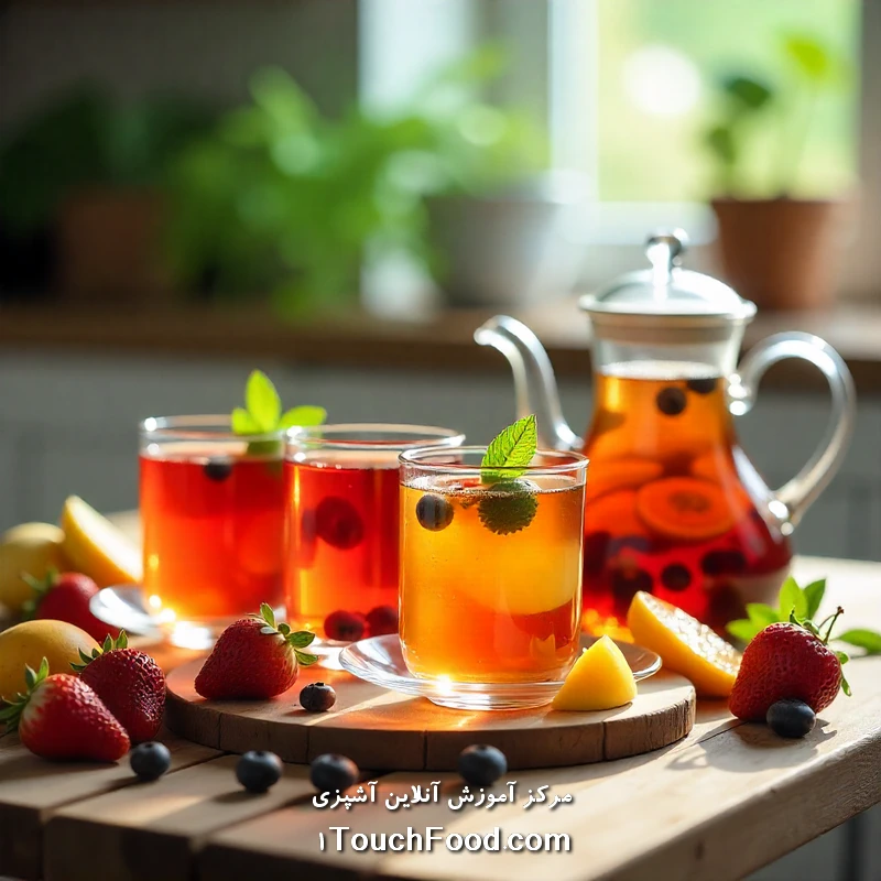 طرز تهیه انواع چای میوه ای | 10 مدل خوشمزه و طبیعی 5 راهنمای کاربردی برای انتخاب چای میوه ای مناسب