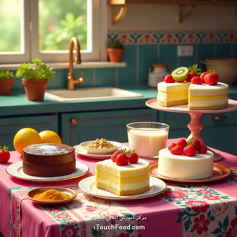 طرز تهیه انواع کیک با ماست: آموزش کامل +10 کیک خانگی