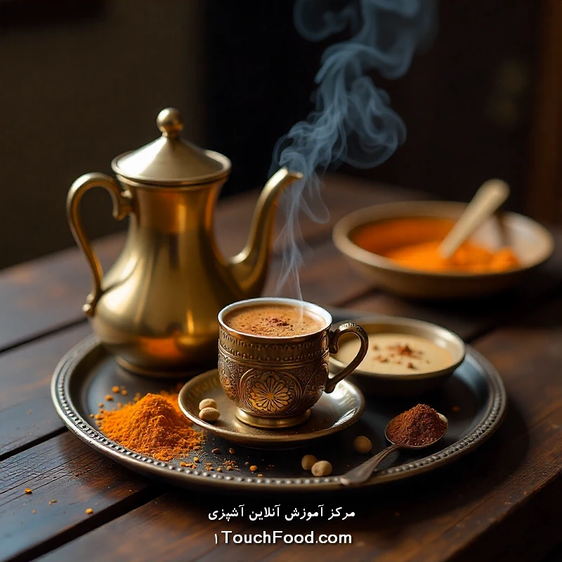 مراحل تهیه قهوه با قهوه جوش عربی