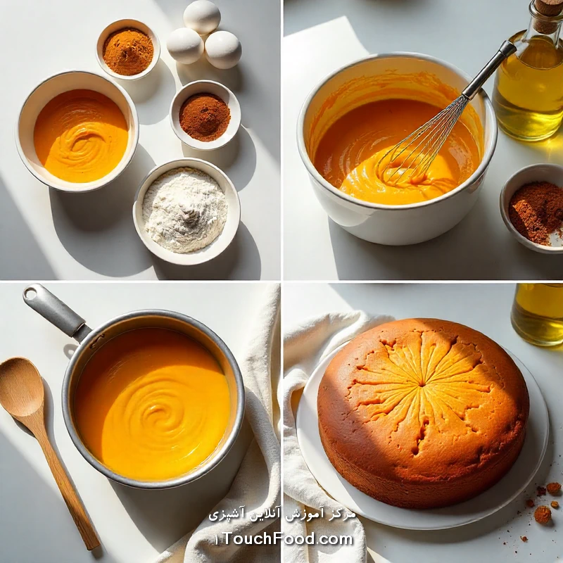 دستورالعمل تهیه کیک کدو حلوایی