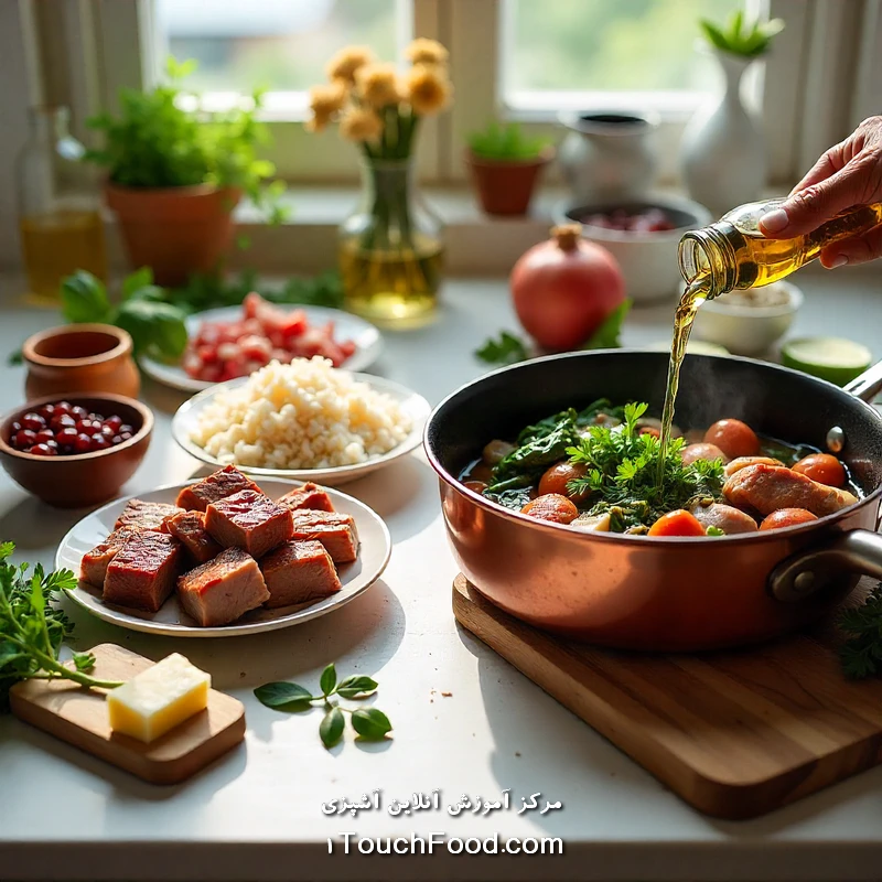 تفاوت بین روغنهای گیاهی و حیوانی: انتخابی برای سلامت بهتر 5 استفاده در آشپزی ایرانی