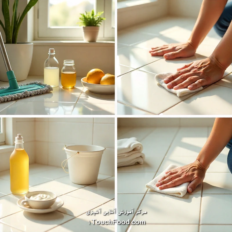 روش‌های روزانه برای تمیز کردن کفپوش سرامیکی
