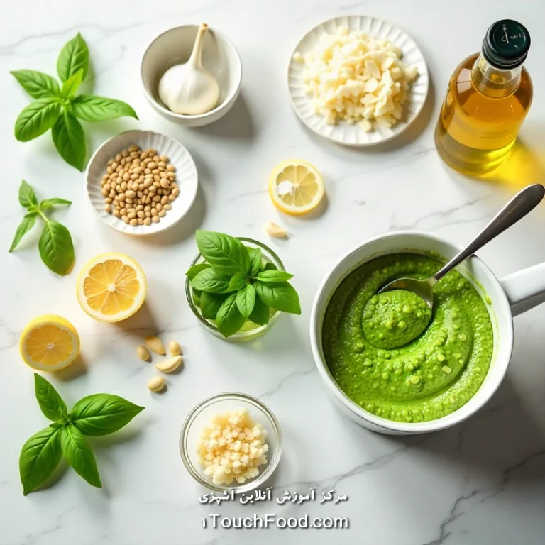 طرز تهیه سس پستو رژیمی: راهنمای کامل برای یک غذای سالم و خوشمزه