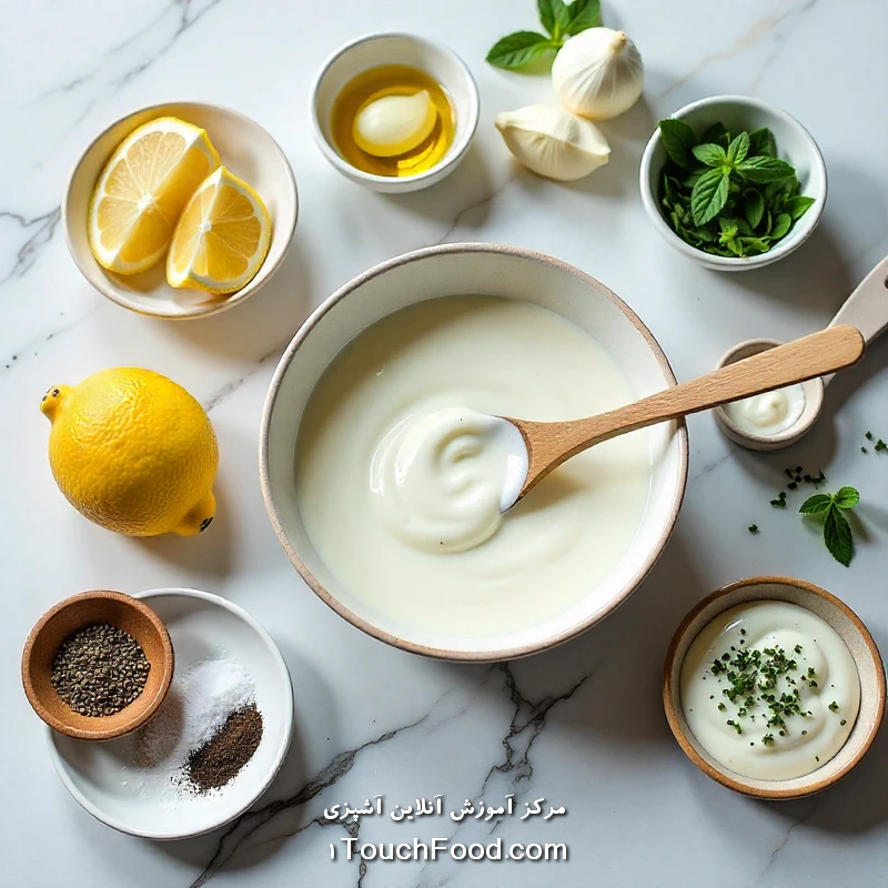 مواد لازم برای تهیه سس هایدا