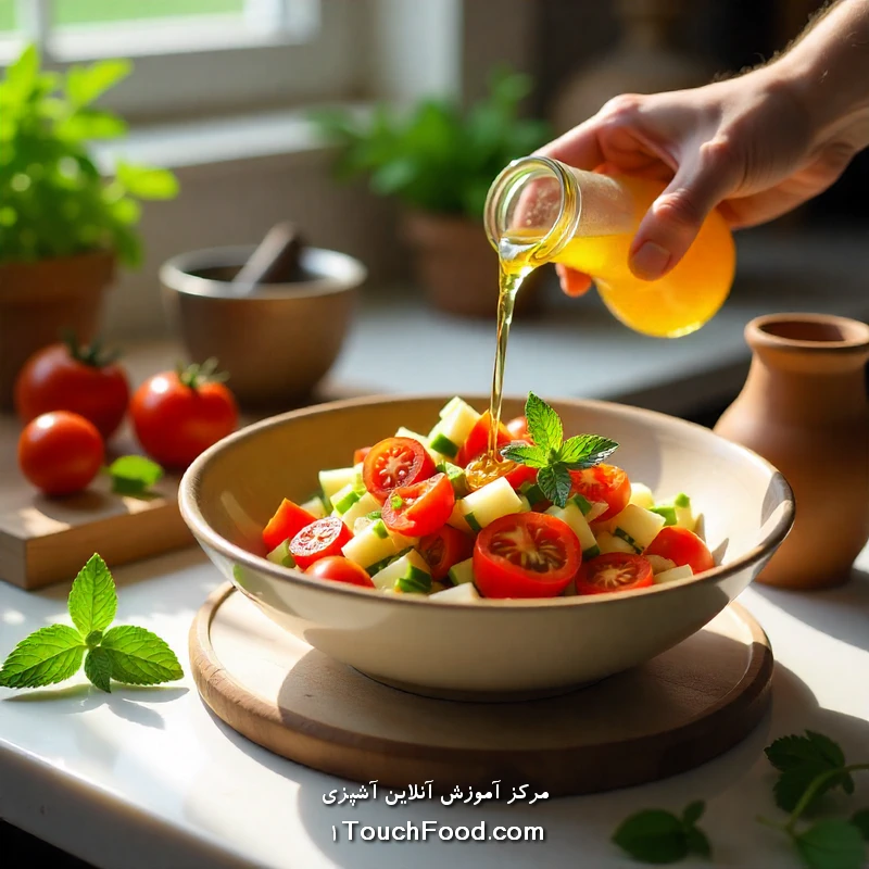 فواید استفاده از آبغوره در سالاد شیرازی