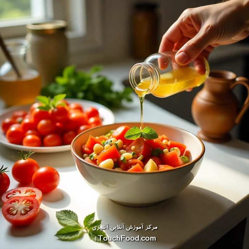 نکاتی برای استفاده از آبغوره در سالاد شیرازی