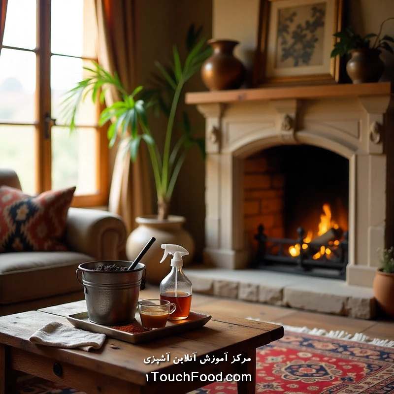 استفاده از مواد طبیعی برای تمیز کردن شومینه