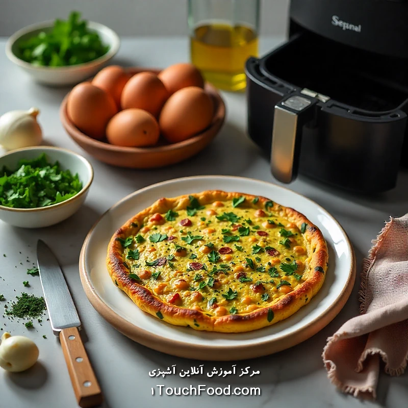 طرز تهیه کوکو سبزی با هواپز: راهی سالم و خوشمزه برای لذت بردن از این غذای ایرانی