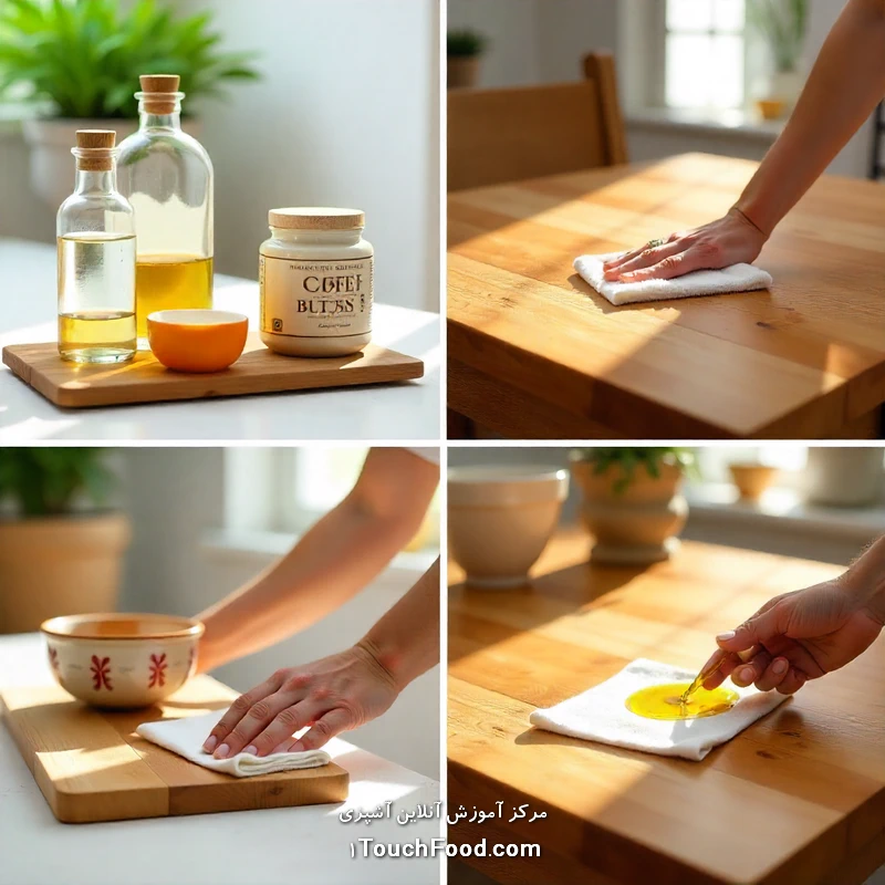 روش‌های تمیز کردن لوازم چوبی