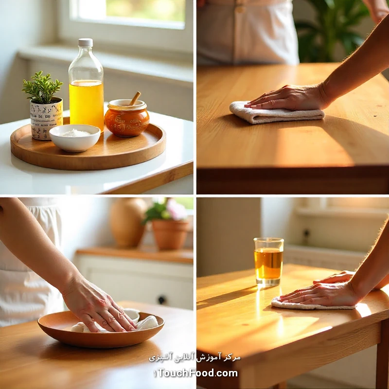 روش‌های تمیز کردن لوازم چوبی