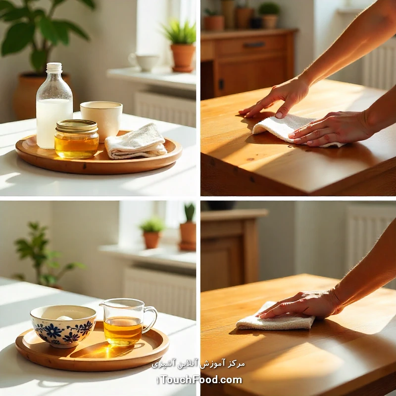 روش‌های تمیز کردن لوازم چوبی