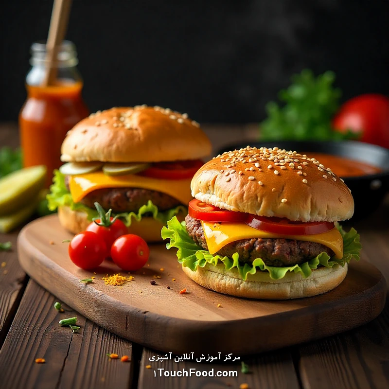 برگر فست فودی: سرعت، تنوع و طعم جهانی