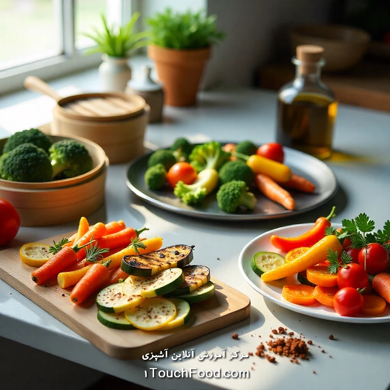 پختن سبزیجات | بهترین روشها برای حفظ طعم و ارزش غذایی 4 نکات کلیدی برای پختن سبزیجات