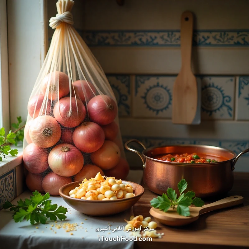 شرایط محیطی مناسب برای نگهداری پیاز